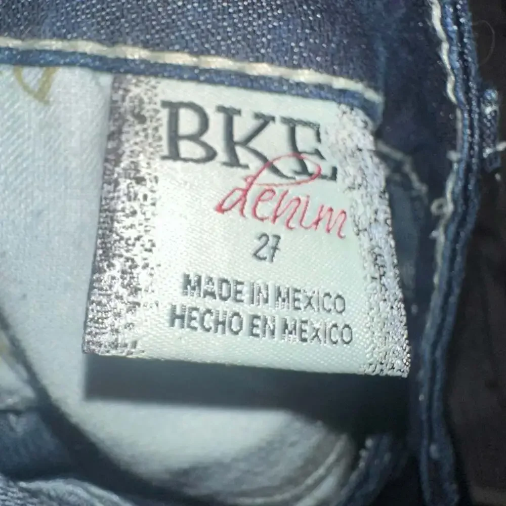 BKE Denim Sabrina Straight Leg Blue Jeans Size 27